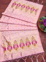 image, Floral Silk Blend Traditional Ethnic Banarasi Woven Patola Dupatta For WOMEN | DEVANGI
