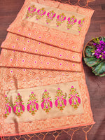 image, Floral Silk Blend Traditional Ethnic Banaras Woven Patola Dupatta For WOMEN | DEVANGI
