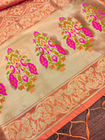 image, Floral Silk Blend Traditional Ethnic Banaras Woven Patola Dupatta For WOMEN | DEVANGI
