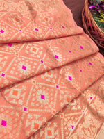 image, Floral Silk Blend Traditional Ethnic Banaras Woven Patola Dupatta For WOMEN | DEVANGI
