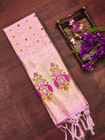 image, Floral Silk Blend Traditional Ethnic Banarasi Woven Patola Dupatta For WOMEN | DEVANGI
