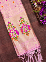 image, Floral Silk Blend Traditional Ethnic Banarasi Woven Patola Dupatta For WOMEN | DEVANGI
