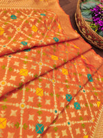 image, Floral Silk Blend Traditional Ethnic Woven Patola Dupatta For WOMEN | DEVANGI
