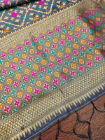image, Floral Silk Blend Traditional Ethnic Banarasi Woven Patola Dupatta For WOMEN | DEVANGI
