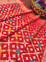 image, Banarasi Silk Blend Traditional Ethnic Woven Patola Dupatta For WOMEN | DEVANGI
