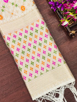image, Banarasi Silk Blend Traditional Ethnic Woven Patola Dupatta For WOMEN | DEVANGI
