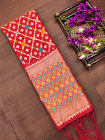 image, Banarasi Silk Blend Traditional Ethnic Woven Patola Dupatta For WOMEN | DEVANGI
