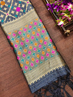 image, Floral Silk Blend Traditional Ethnic Banarasi Woven Patola Dupatta For WOMEN | DEVANGI
