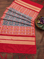 image, Multi Color Floral Banarasi Silk Blend Traditional Ethnic Woven Patola Dupatta For WOMEN | DEVANGI
