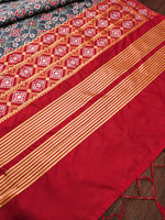 image, Multi Color Floral Banarasi Silk Blend Traditional Ethnic Woven Patola Dupatta For WOMEN | DEVANGI
