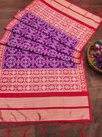 image, Floral Banarasi Silk Blend Traditional Ethnic Woven Patola Dupatta For WOMEN | DEVANGI
