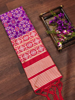 image, Floral Banarasi Silk Blend Traditional Ethnic Woven Patola Dupatta For WOMEN | DEVANGI
