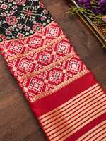 image, Floral Banarasi Silk Blend Traditional Ethnic Woven Patola Dupatta For WOMEN | DEVANGI
