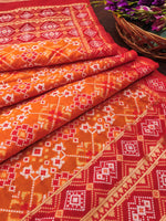 image, Floral Banarasi Silk Blend Traditional Ethnic Woven Patola Dupatta For WOMEN | DEVANGI
