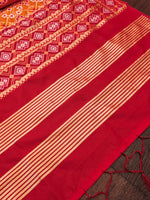 image, Floral Banarasi Silk Blend Traditional Ethnic Woven Patola Dupatta For WOMEN | DEVANGI
