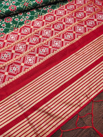 image, Floral Banarasi Silk Blend Traditional Ethnic Woven Patola Dupatta For WOMEN | DEVANGI
