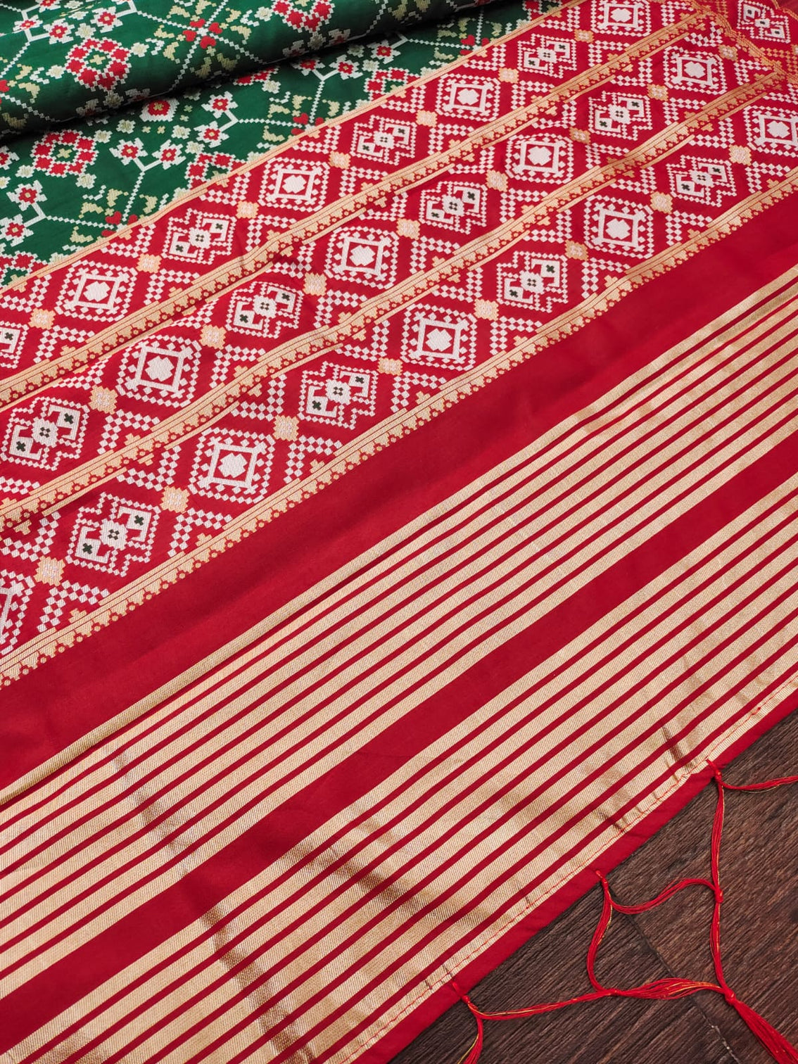 Floral Banarasi Silk Blend Traditional Ethnic Woven Patola Dupatta For WOMEN | DEVANGI