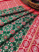 image, Floral Banarasi Silk Blend Traditional Ethnic Woven Patola Dupatta For WOMEN | DEVANGI
