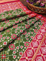 image, Floral Banarasi Silk Blend Traditional Ethnic Woven Patola Dupatta For WOMEN | DEVANGI
