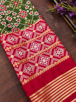 image, Floral Banarasi Silk Blend Traditional Ethnic Woven Patola Dupatta For WOMEN | DEVANGI
